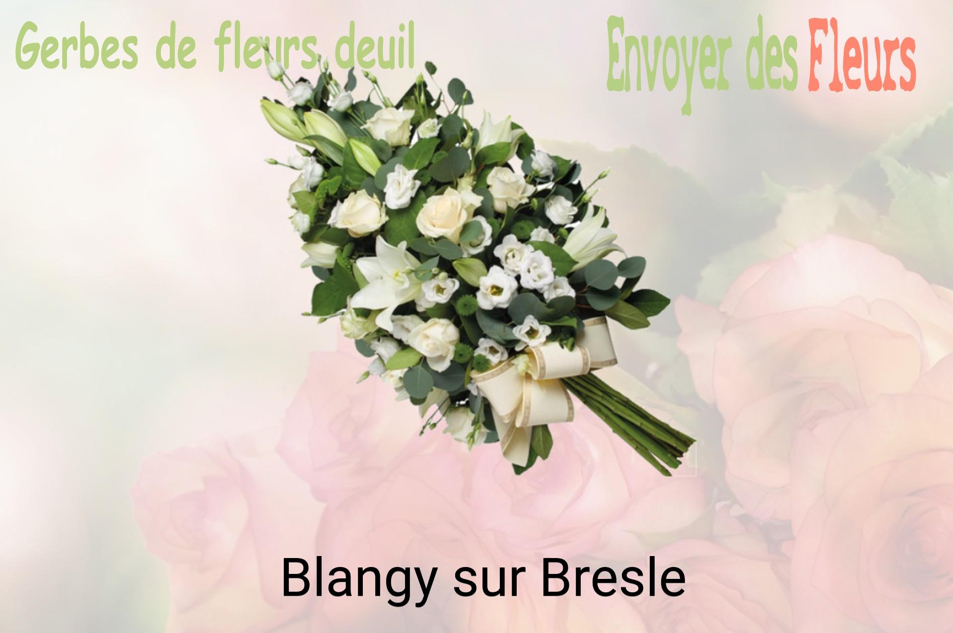 Gerbe de fleurs de deuil livrée à Blangy-sur-Bresle